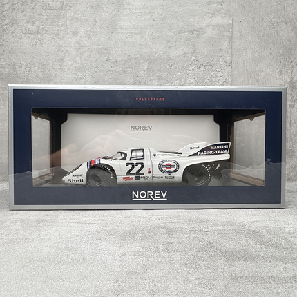 Norev Porsche 917K 1971 24H White #22 1:18 Diecast Model Car - premium collector scale model